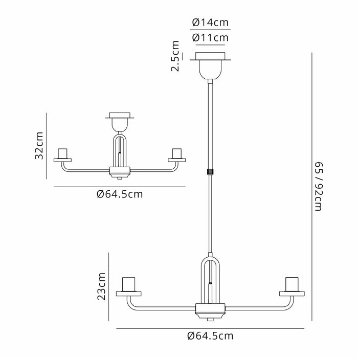 Armada 3 & 5 Pendant Suspension Kit (Various Colours)