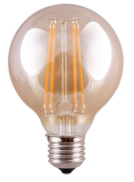 LED E27 8w (95mm) Globe Amber Warm White - Dimmable