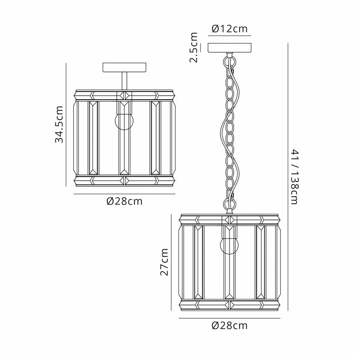 Charlize Small Lantern