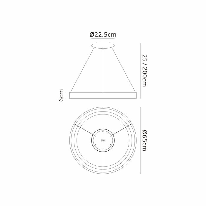 Cherico 65cm Pendant