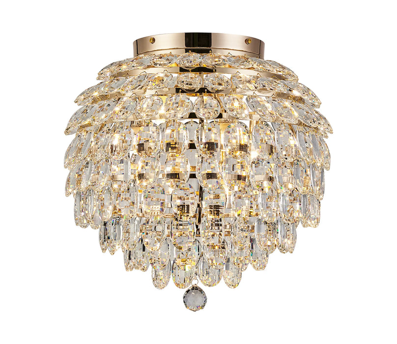 Skye Crystal Semi Flush 3 / 5 / 8 Light - IP Rated 💧