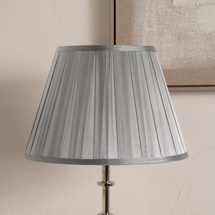 Alisha Grey Tapered Pleat Shade