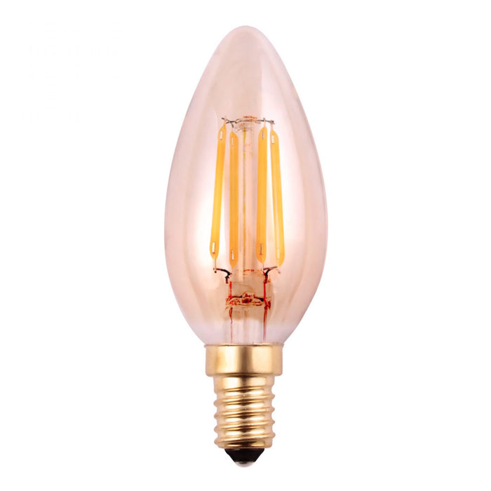 LED E14 4.5w Amber Candle