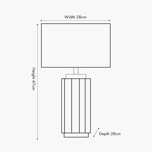 Panama Black Table Lamp