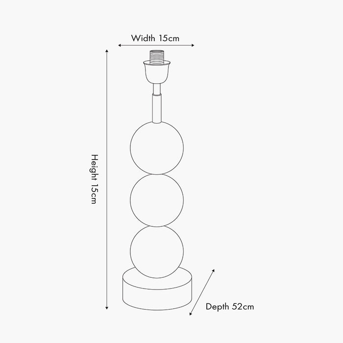 Oman Table Lamp Base - Olive