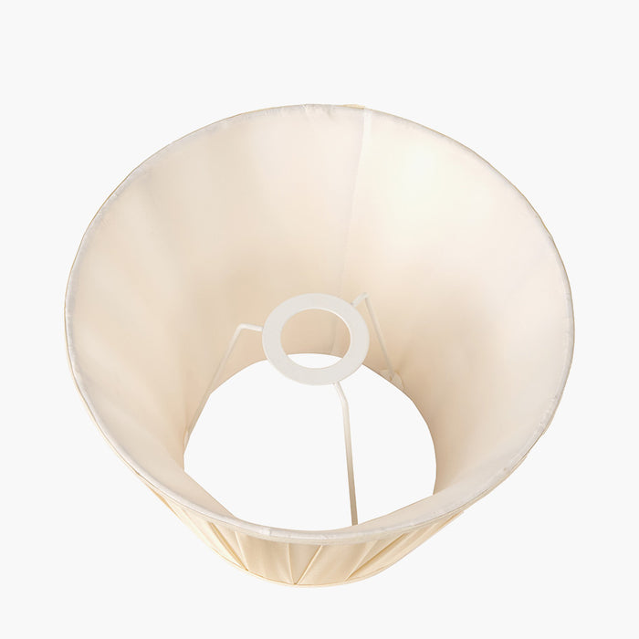 Alisha Almond Tapered Pleat Shade