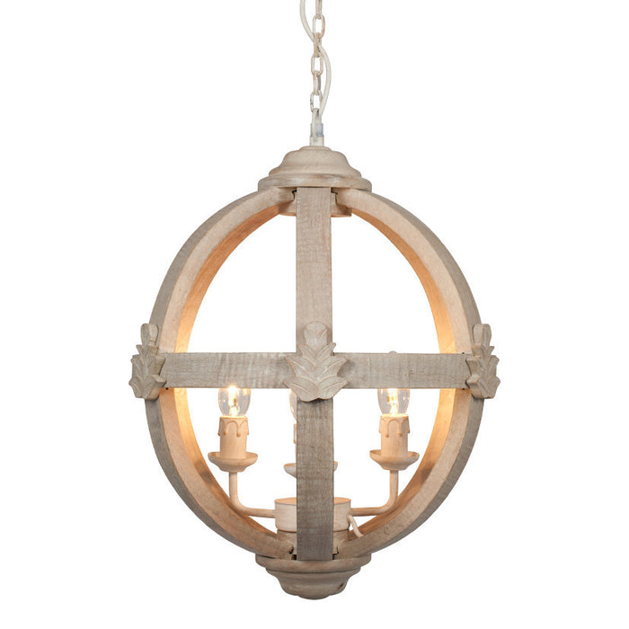 Hensall Small Wooden Pendant