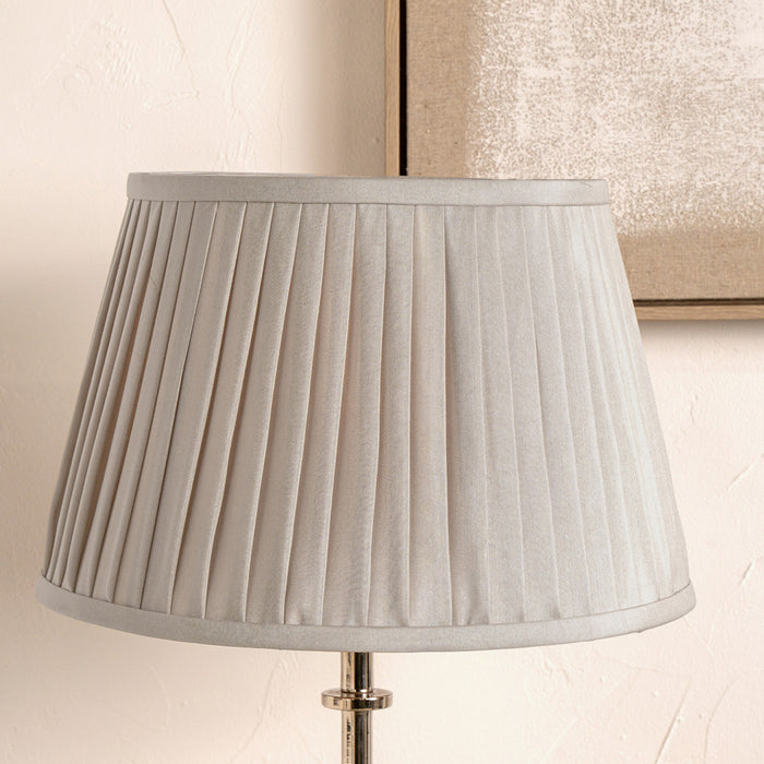 Lacey Taupe Pleated Shade