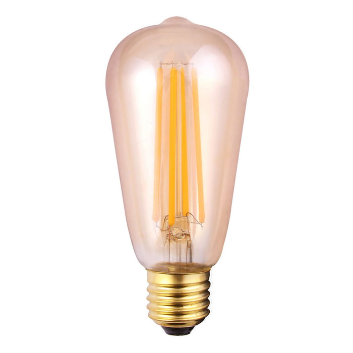 LED E27 8w Pear Amber Warm White : Dimmable