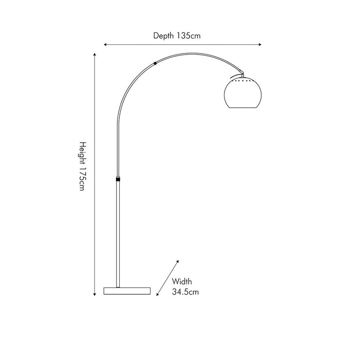 Ramba Arched Floor Lamp