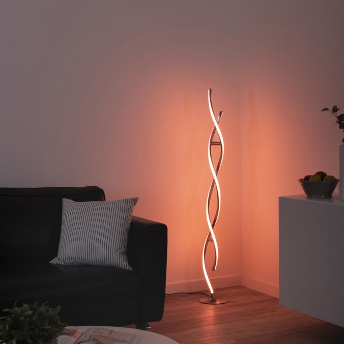 Stefan RGB Remote Control Floor Lamp - Colour Changing