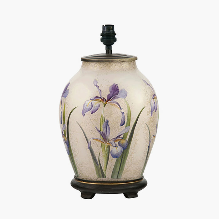 Jenny Worrall RHS Purple Iris Medium Lamp