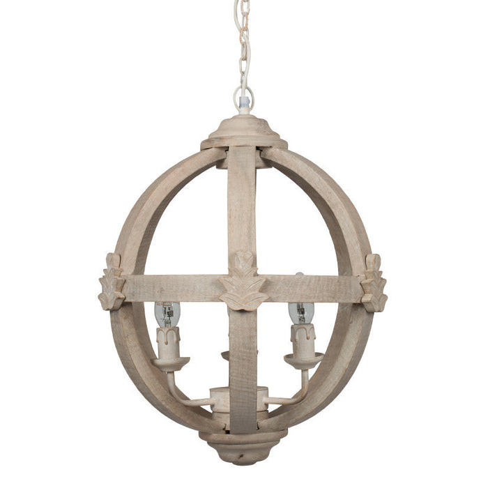 Hensall Small Wooden Pendant