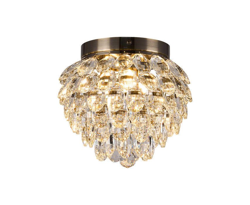 Skye Crystal Semi Flush 3 / 5 / 8 Light - IP Rated 💧