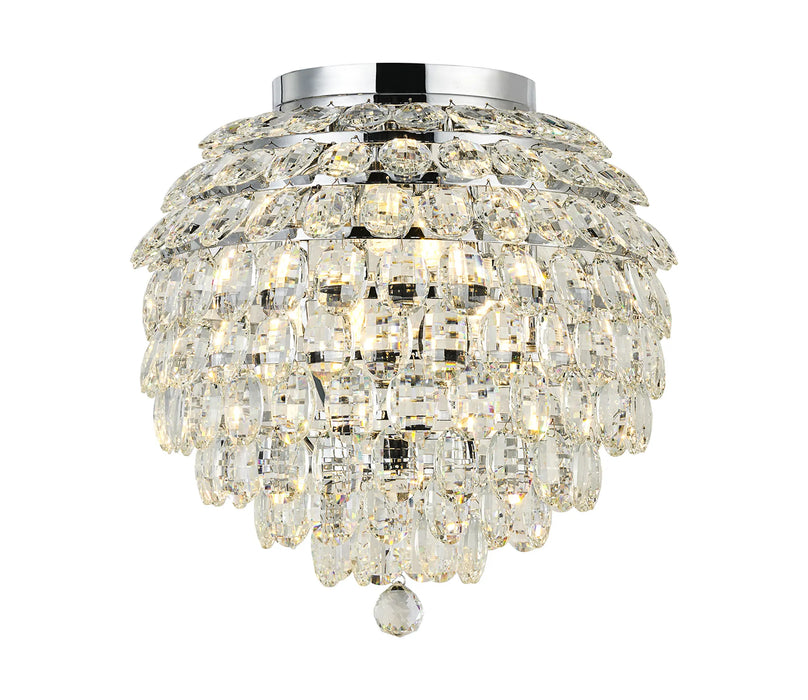 Skye Crystal Semi Flush 3 / 5 / 8 Light - IP Rated 💧