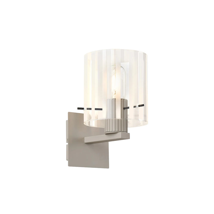 Lavish Ribbed Beige Wall Light