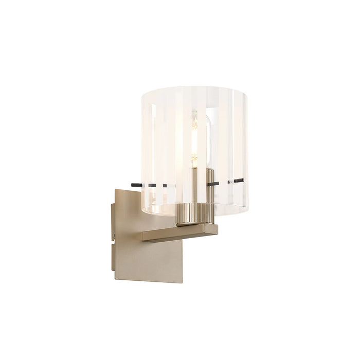 Lavish Ribbed Gold Wall Light