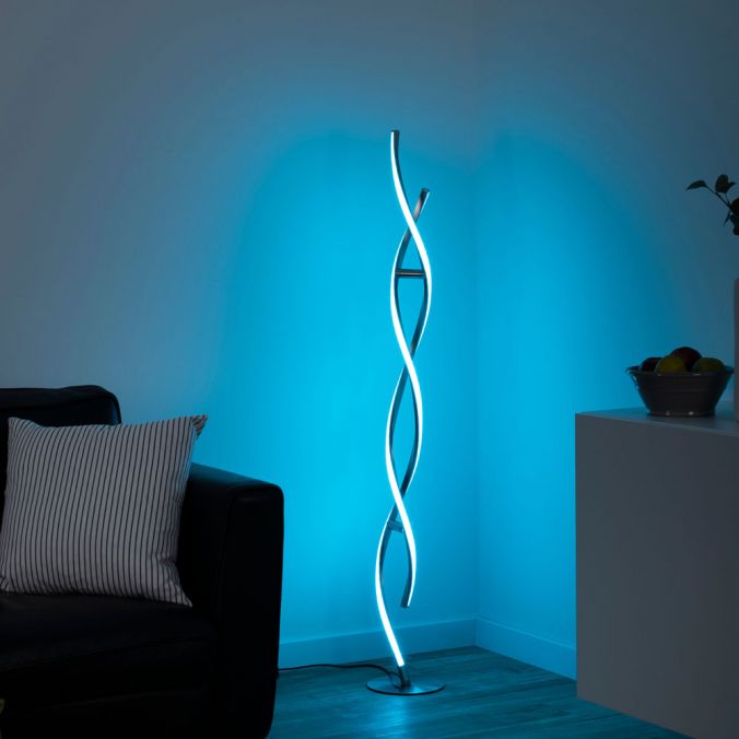 Stefan RGB Remote Control Floor Lamp - Colour Changing