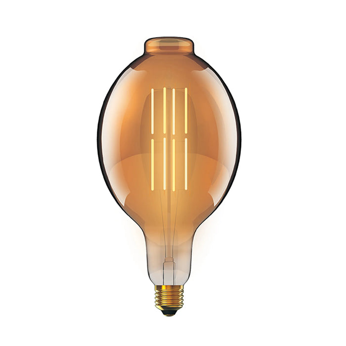 E27 XL Amber Oval Tubular Bulb