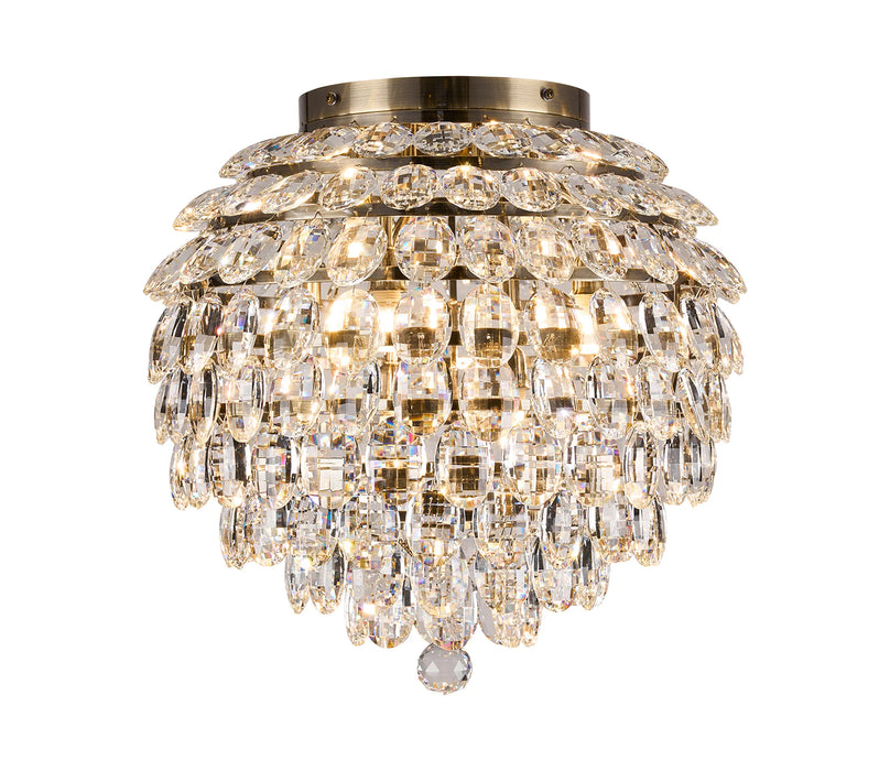 Skye Crystal Semi Flush 3 / 5 / 8 Light - IP Rated 💧