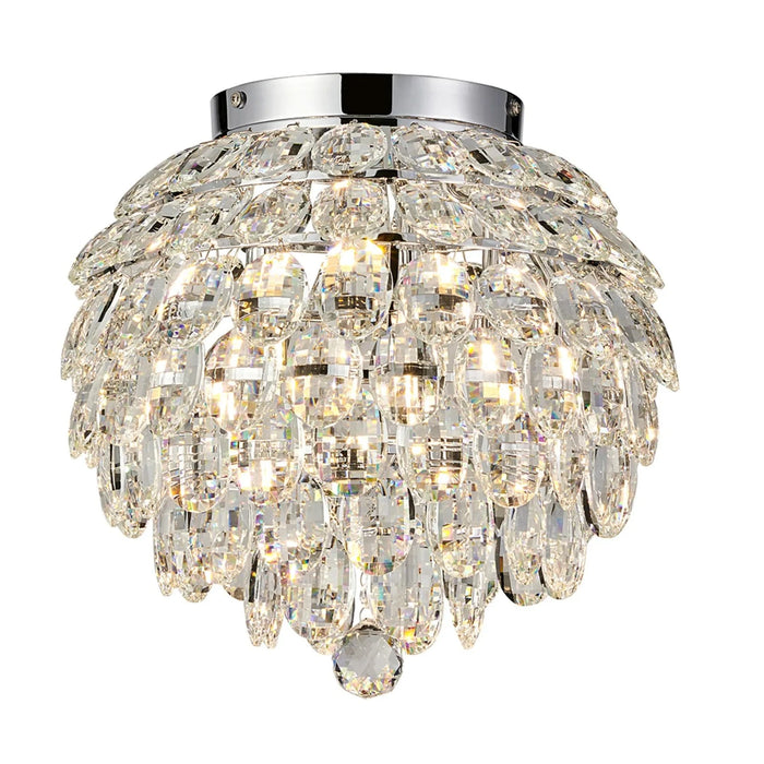 Skye Crystal Semi Flush 3 / 5 / 8 Light - IP Rated 💧