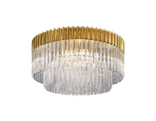 Belize Semi Flush - Clear Glass - Exclusive Lighting Ltd